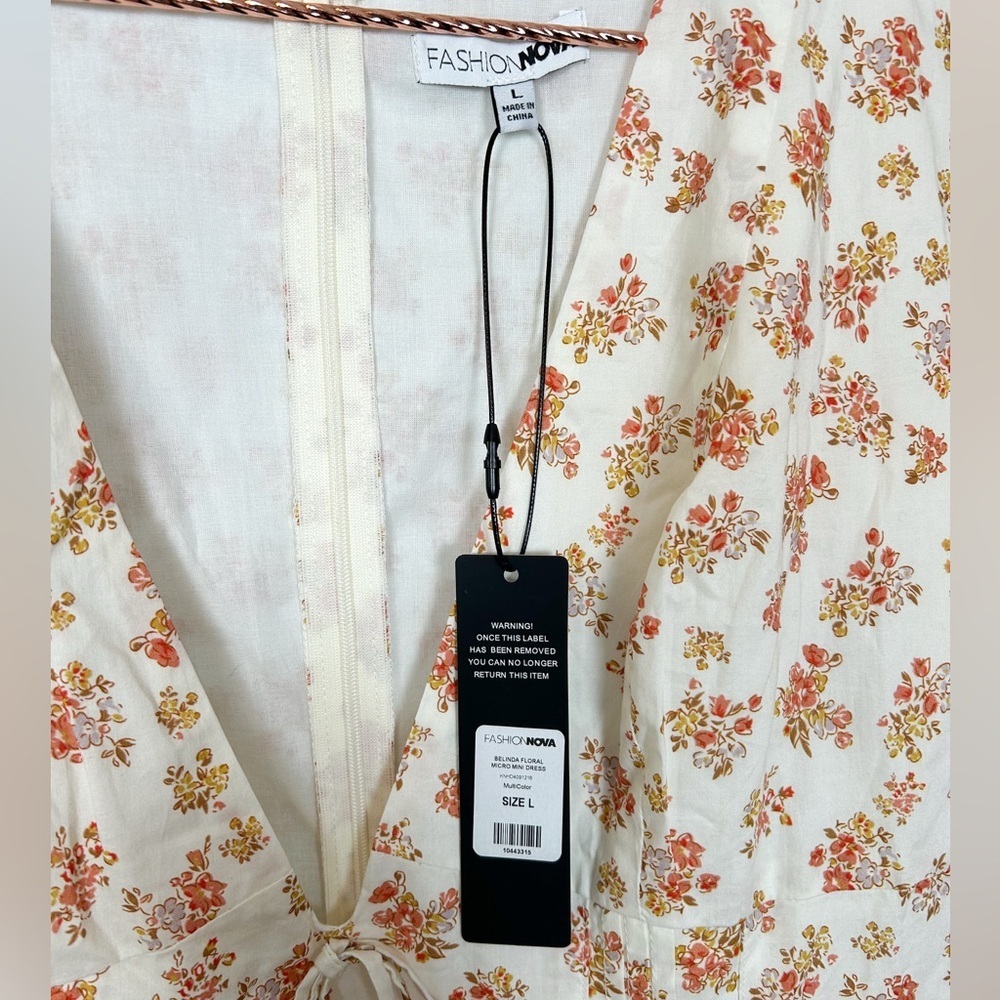 NWT Fashion Nova Belinda Floral Micro Mini Dress - Picture 5 of 9